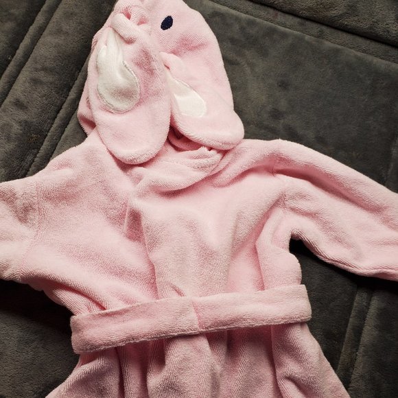 Bathing Bunny Pink Bath Robe Towel Girls Swim - Picture 4 of 7
